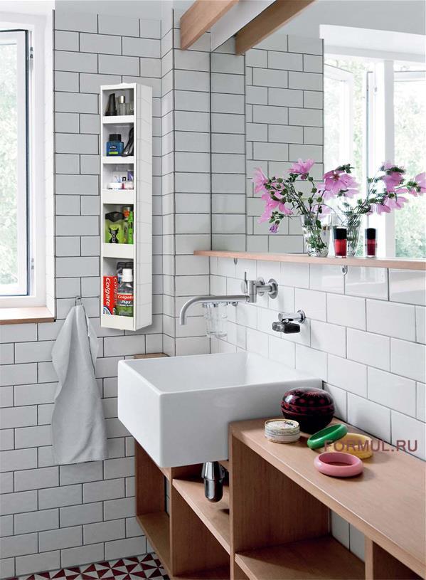 Шкафчик Shelf.On Hop (белое стекло)